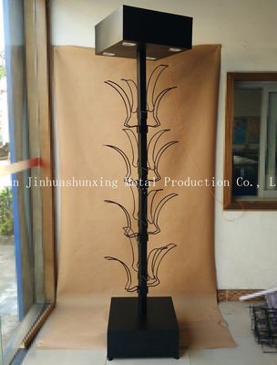 Les accessoires de voiture de L700mm W700mm montrent le support, présentoirs de casque avec le crochet