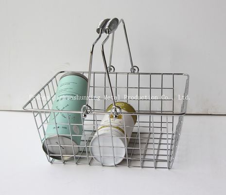 le casier métallique de style du marché du décor moderne de ferme de la taille 285mm de 135mm pour la salle de bains, kicthen avec des poignées, sac de tissu