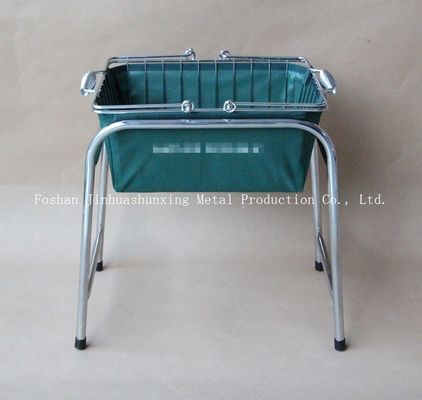 Casier métallique de la couleur verte W215mm L285mm pour la salle de bains, Kicthen avec des poignées, base, sac de tissu