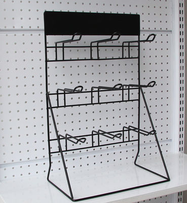 Mini Metal Wire Display Rack, support d'écouteur de Mesh Display Stands For Battery de fil