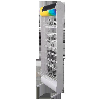 Support d'affichage blanc fait sur commande de batterie de couleur de style moderne 600*355*2030mm