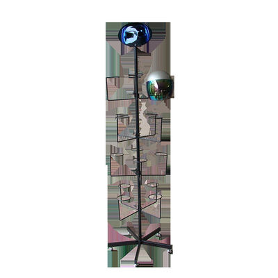 Supports d'affichage noirs de supermarché de la taille 1850mm de couleur, support de casque de sécurité