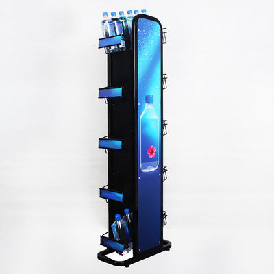 Support minéral de bouteille d'eau de 5 planchers avec Logo Metal 240W*500L*1450mmH