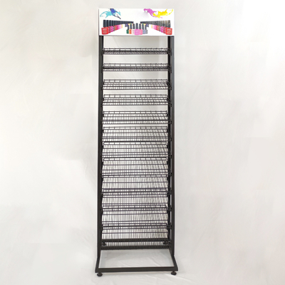 Support de plancher d'affichage de vernis à ongles pour des supports de stockage de rangées du magasin 12