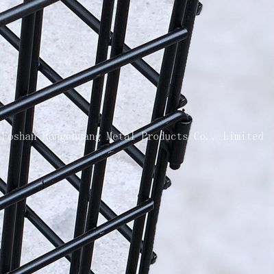 Conception moderne simple en métal de centre commercial de chariot portatif à cage avec le chariot à cage de stockage d'oreiller de chariot à cage de roue