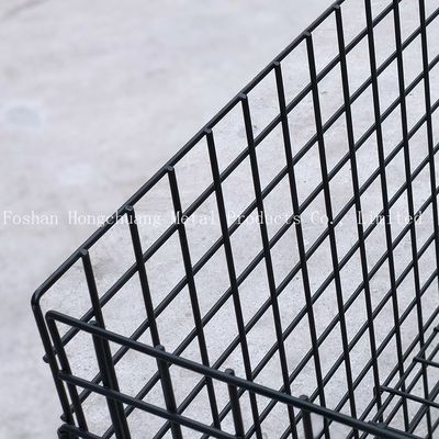 Conception moderne simple en métal de centre commercial de chariot portatif à cage avec le chariot à cage de stockage d'oreiller de chariot à cage de roue