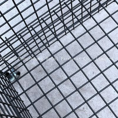 Conception moderne simple en métal de centre commercial de chariot portatif à cage avec le chariot à cage de stockage d'oreiller de chariot à cage de roue