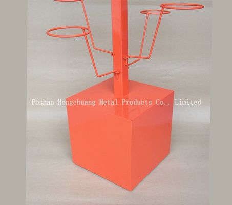 Support d'affichage orange de chapeau de HongChuang de couleur, support disaplay de helment avec l'approbation de l'annonce TUV