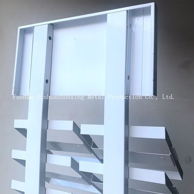 support d'affichage témoin de la taille 320*480 millimètre de 2050mm, supports d'affichage en verre avec le blanc