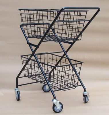 Panier de tennis de largeur de la taille 600mm du pliage 950mm avec des roues deux couches