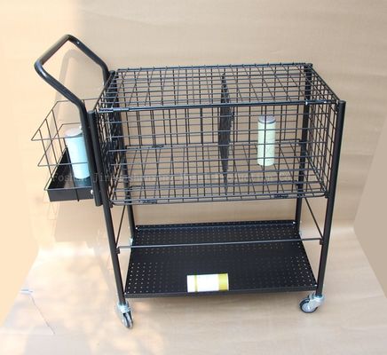 haut chariot 370mm large d'enseignement de tennis de boule de Ballport 325 de support de stockage d'article de sport de 800mm, couleur noire