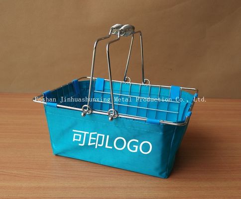 le casier métallique de style du marché du décor moderne de ferme de la taille 285mm de 135mm pour la salle de bains, kicthen avec des poignées, sac de tissu