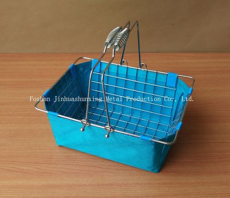 le casier métallique de style du marché du décor moderne de ferme de la taille 285mm de 135mm pour la salle de bains, kicthen avec des poignées, sac de tissu