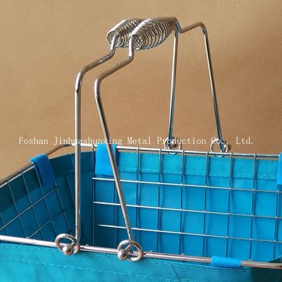 le casier métallique de style du marché du décor moderne de ferme de la taille 285mm de 135mm pour la salle de bains, kicthen avec des poignées, sac de tissu