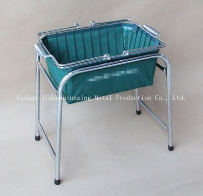 Casier métallique de la couleur verte W215mm L285mm pour la salle de bains, Kicthen avec des poignées, base, sac de tissu