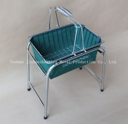 Casier métallique de la couleur verte W215mm L285mm pour la salle de bains, Kicthen avec des poignées, base, sac de tissu