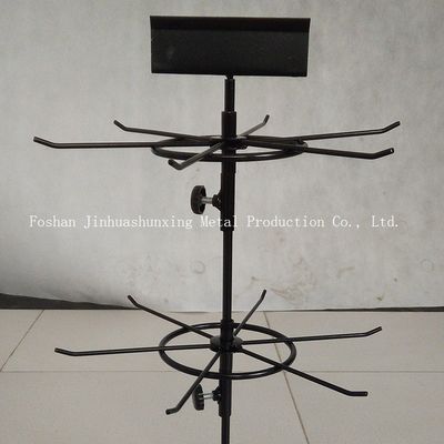 Support d'affichage cosmétique de la longueur 330mm de la taille 460mm, support de bijoux de boucles d'oreille 2 couches