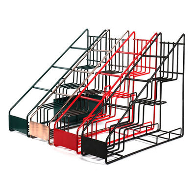 Support d'affichage d'échelle de bouteille en verre de support de stockage en métal de bouteille de sirop