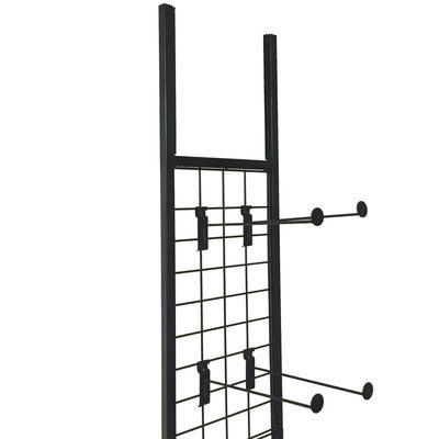 organisateur Rack, noir accrochant d'habillement de taille de la largeur 1800mm de 300mm de support de Chappal