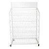 Support de Mesh Wire Storage Display Rack de marchandises de pain de boulangerie avec des roues
