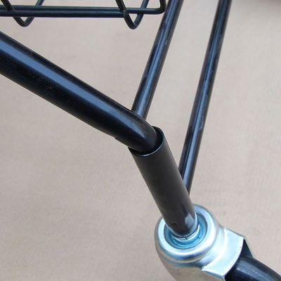 Deux couches de H950mm W600mm d'article de sport de support de stockage, chariot à balle de tennis pliable