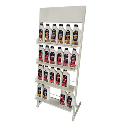 Rayonnage blanc d'affichage de la profondeur 300mm de la taille 1500mm de support d'affichage de produit pour les magasins de détail