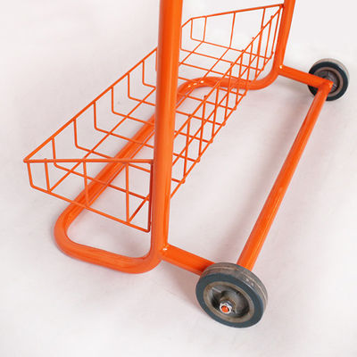 Le supermarché de magasin de détail de rangées de la coutume 3 rayonne le chariot à promotion