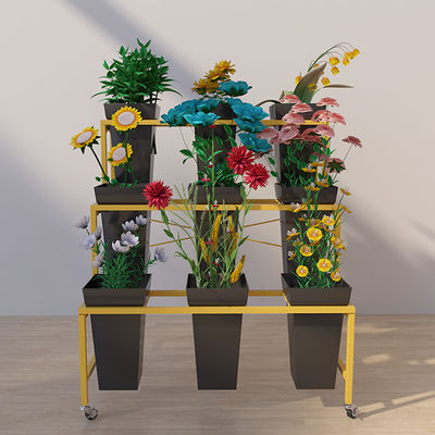 Support d'affichage de fleur de longueur du cadre 750mm d'or en tant qu'épouser la décoration