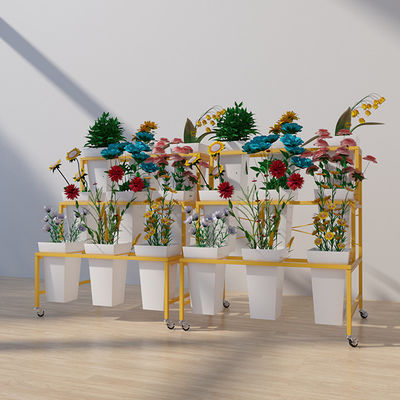 Support d'affichage de fleur de longueur du cadre 750mm d'or en tant qu'épouser la décoration