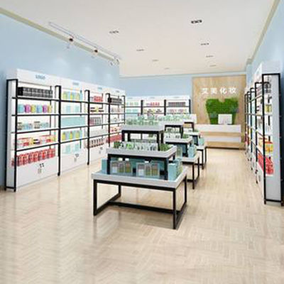 Bureau de trois étages de promotion de supermarché maternel et cosmétiques de magasin d'enfant empilant le coffret d'étalage