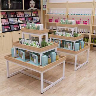 Bureau de trois étages de promotion de supermarché maternel et cosmétiques de magasin d'enfant empilant le coffret d'étalage
