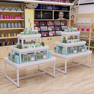 Bureau de trois étages de promotion de supermarché maternel et cosmétiques de magasin d'enfant empilant le coffret d'étalage