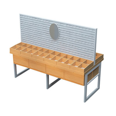 Étagères en fer et en bois de HongChuang d&#39;approbation de TUV pour la boutique, support en métal d&#39;affichage