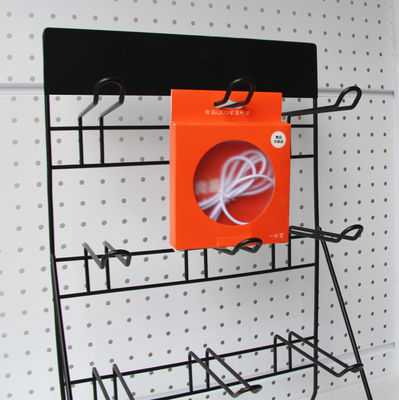 Mini Metal Wire Display Rack, support d'écouteur de Mesh Display Stands For Battery de fil