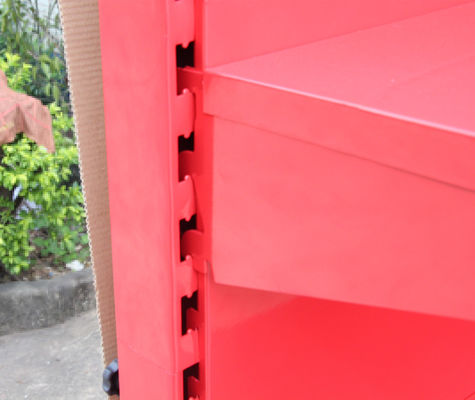 Le TUV rouge lumineux approuvent la plaquette perforée de support d'outil, magasin de Peg Display Rack For Retail