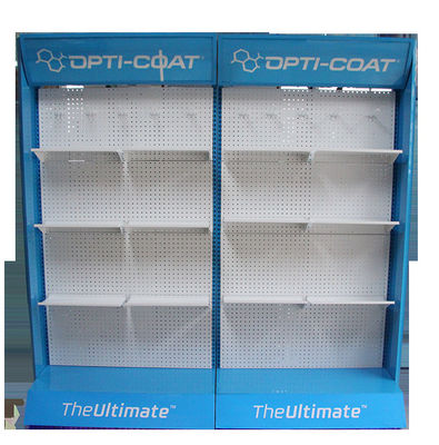 La longueur bleue Peg Hook Display Rack Powder de la profondeur 1000mm de la couleur 500mm a enduit