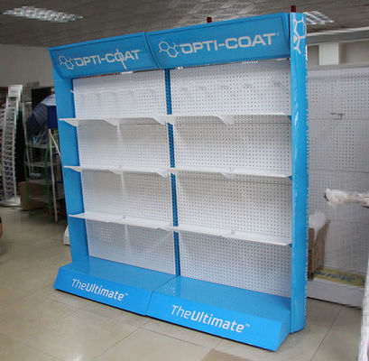 La longueur bleue Peg Hook Display Rack Powder de la profondeur 1000mm de la couleur 500mm a enduit