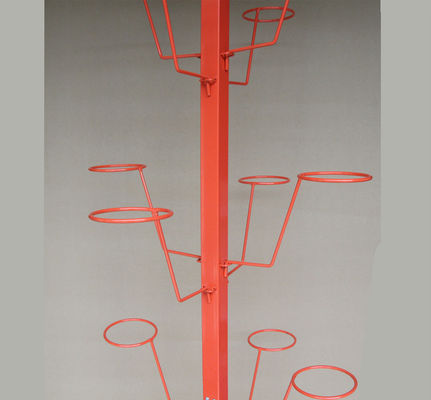 Support d'affichage mobile du football de couleur de HongChuang RAL portatif avec 20 chapeaux