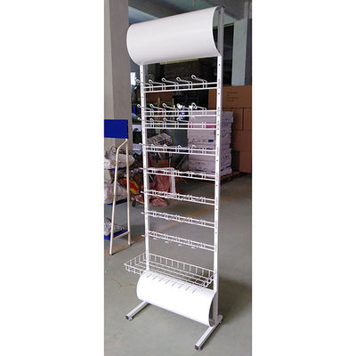 Support d'affichage blanc fait sur commande de batterie de couleur de style moderne 600*355*2030mm