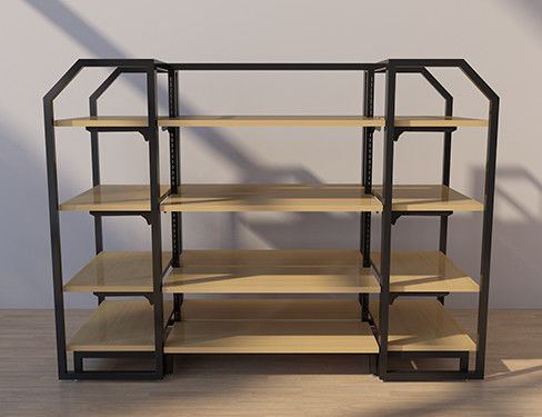 métal de taille de la profondeur 800mm de 400mm et étagères industrielles en bois pour le supermarché