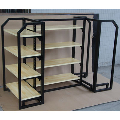 métal de taille de la profondeur 800mm de 400mm et étagères industrielles en bois pour le supermarché