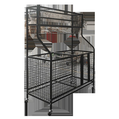42inch organisateur Rack With Baskets d'article de sport de longueur de la taille 36inch et crochets