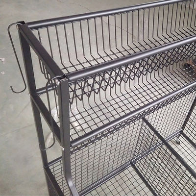 42inch organisateur Rack With Baskets d'article de sport de longueur de la taille 36inch et crochets