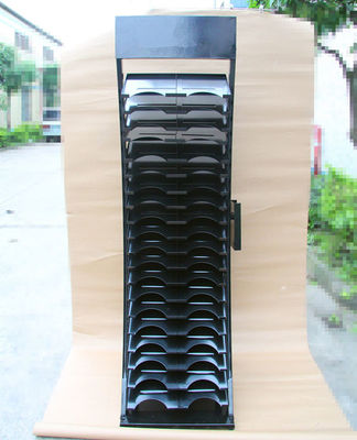 le support d'affichage témoin de tuile de largeur de la longueur 700mm de 575mm, affichage de carreau de céramique étire noir
