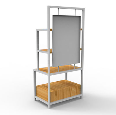 Fer de la largeur 350mm de la longueur 650mm et étagères en bois, fer et noir en bois d'étagère