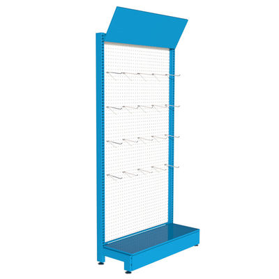 Support accessoire d'outil de torage de plaquette perforée en métal de vente au détail de magasin de supports d'affichage de supermarché d'ODM