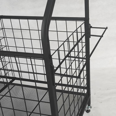 Support noir démontable de stockage d'article de sport pour la médecine de boule