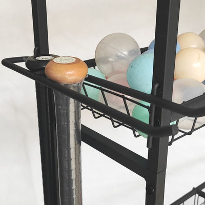 Support noir démontable de stockage d'article de sport pour la médecine de boule