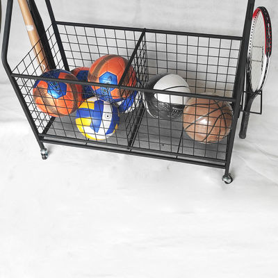 Support noir démontable de stockage d'article de sport pour la médecine de boule