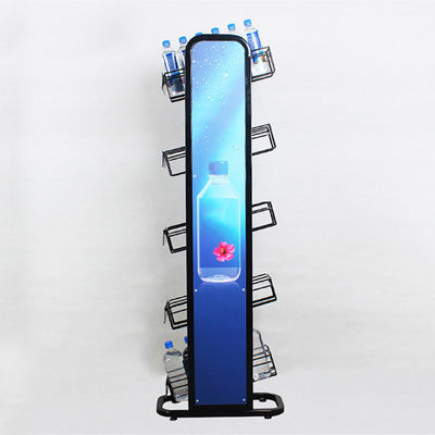 Support minéral de bouteille d'eau de 5 planchers avec Logo Metal 240W*500L*1450mmH